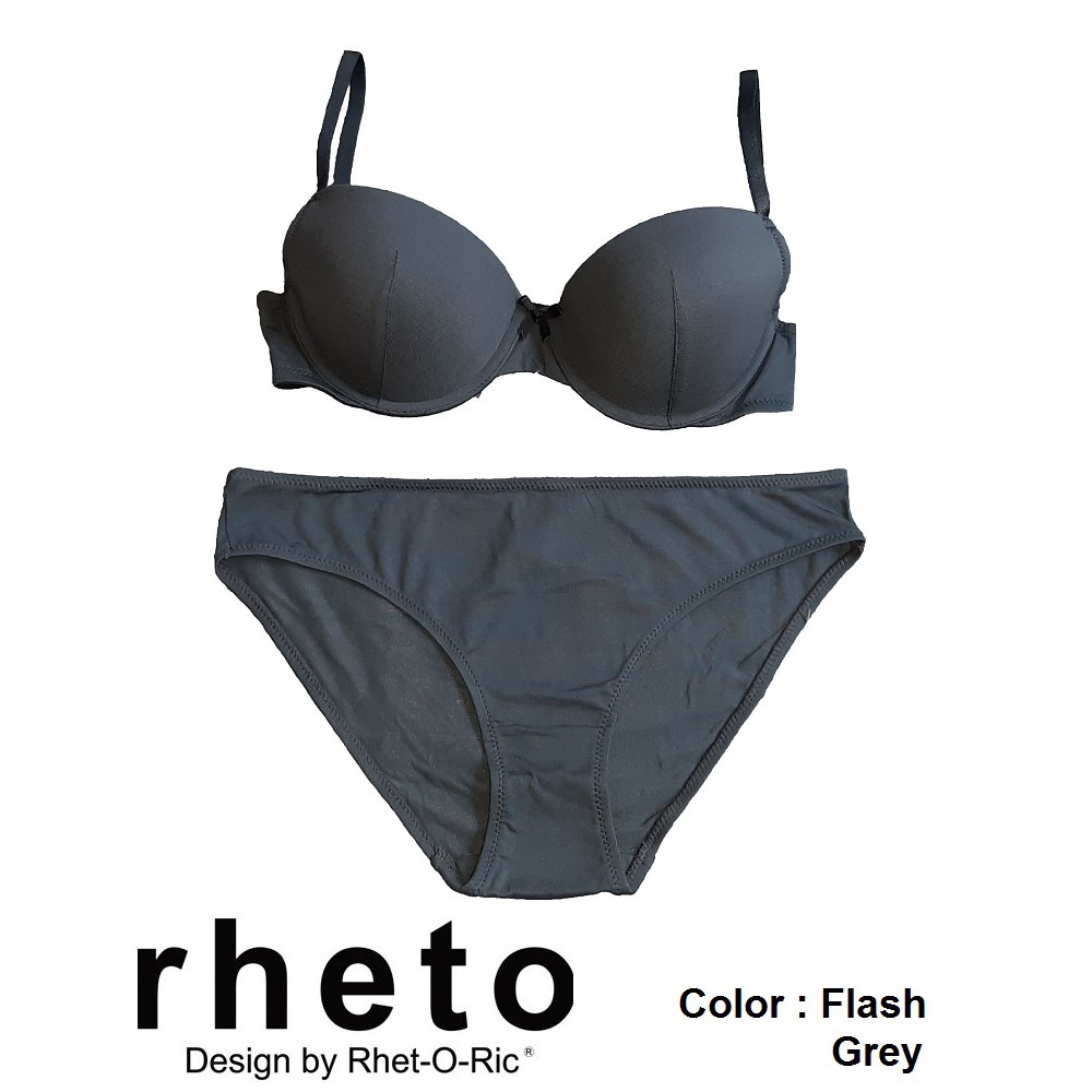 Bra set & Bra Rheto color flash grey