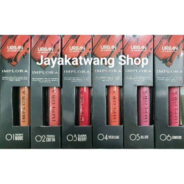 IMPLORA Urban Lip Cream Matte Box isi 12 pcs