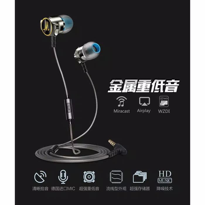 FONGE D06 with Mic Handsfree Headset Sport Earphone Sport