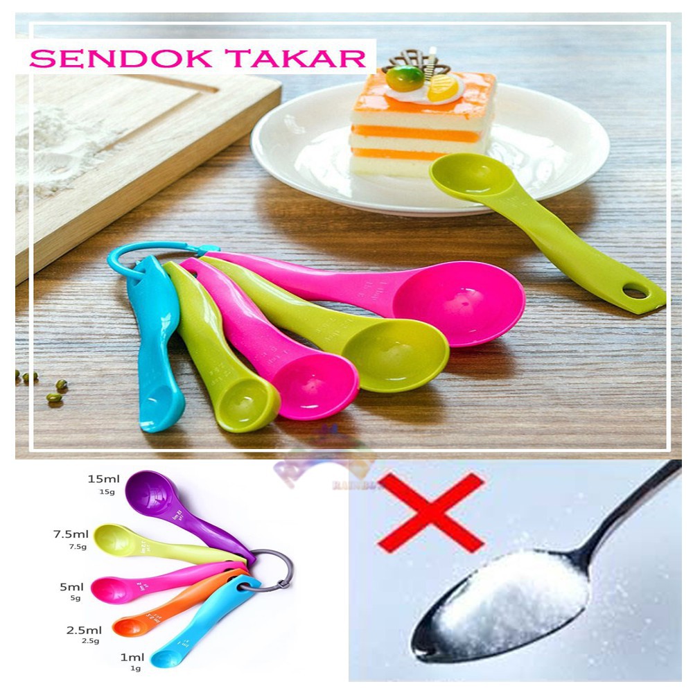 Sendok Takar Set 5 In 1 - 1set 5 Pcs Sendok Takar