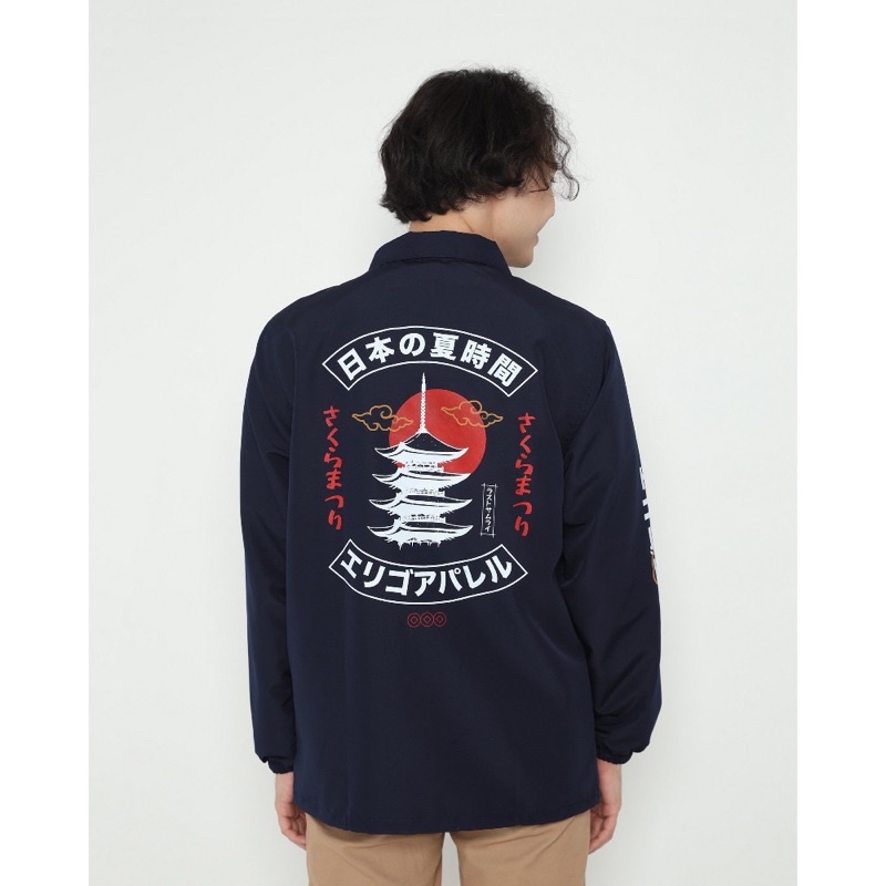 Erigo Coach Jacket Sora O Miru Navy - XL