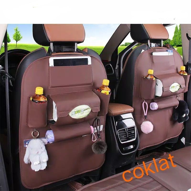 Car Seat Organizer  premium leather kualitas mewah