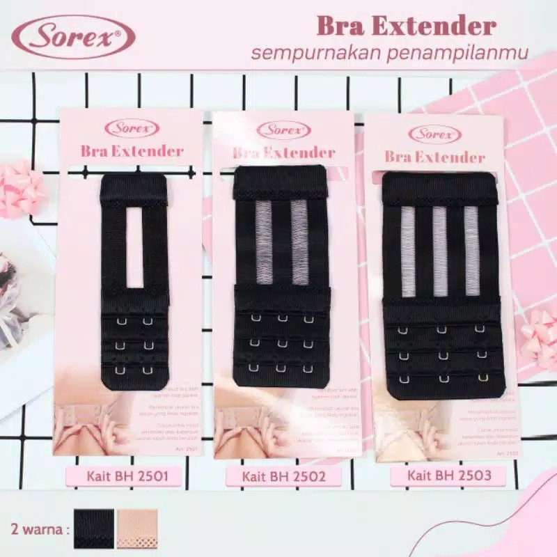 BRA bh extension 2501 2502 2503 Tambahan kait Sorex