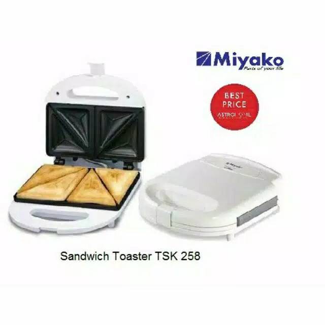 Pemanggang Miyako Sandwich Toaster TSK 258 Panggangan Roti