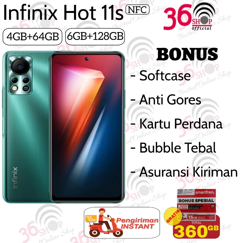 Infinix Hot 11s NFC [4GB+64GB] + [6GB+128GB] Garansi Resmi Infinix 1 Tahun-0