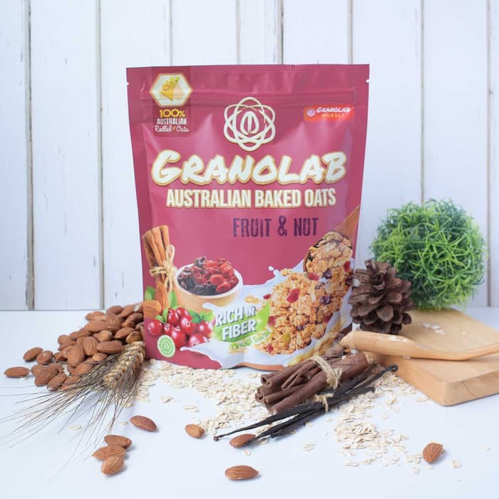 

Bagus Granolab Australian Baked Oats Fruit & Nut 210 gr