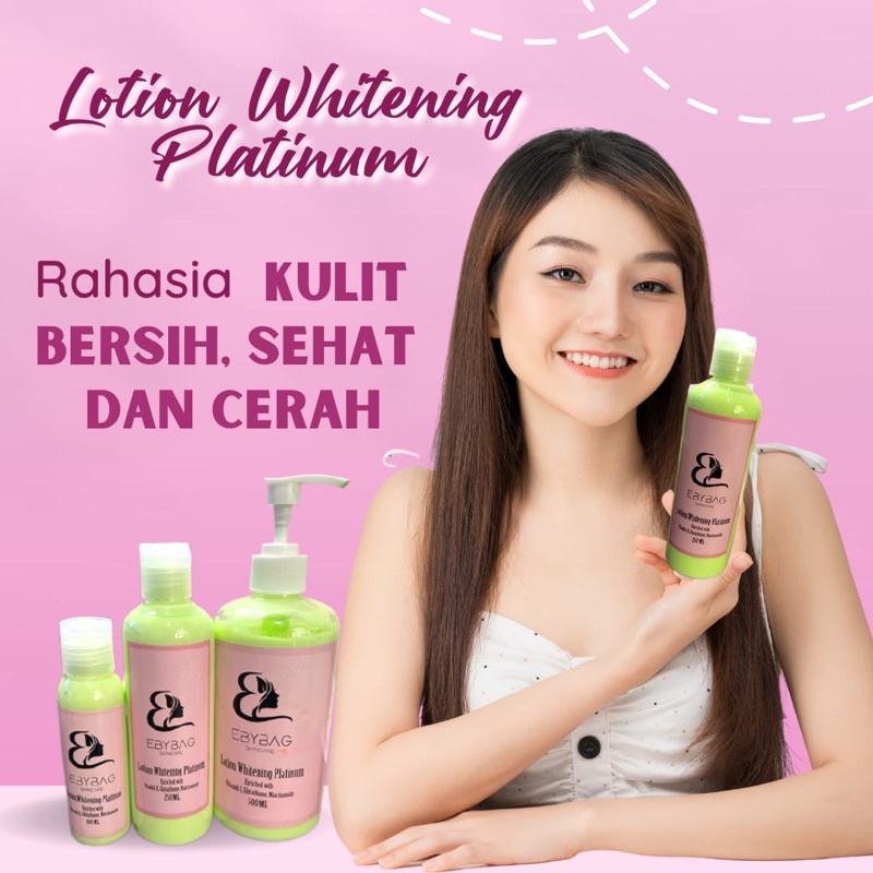 WHITENING || LOTION PLATINUM HIJAU | LOTION VIRAL EBYBAGSKINCARE