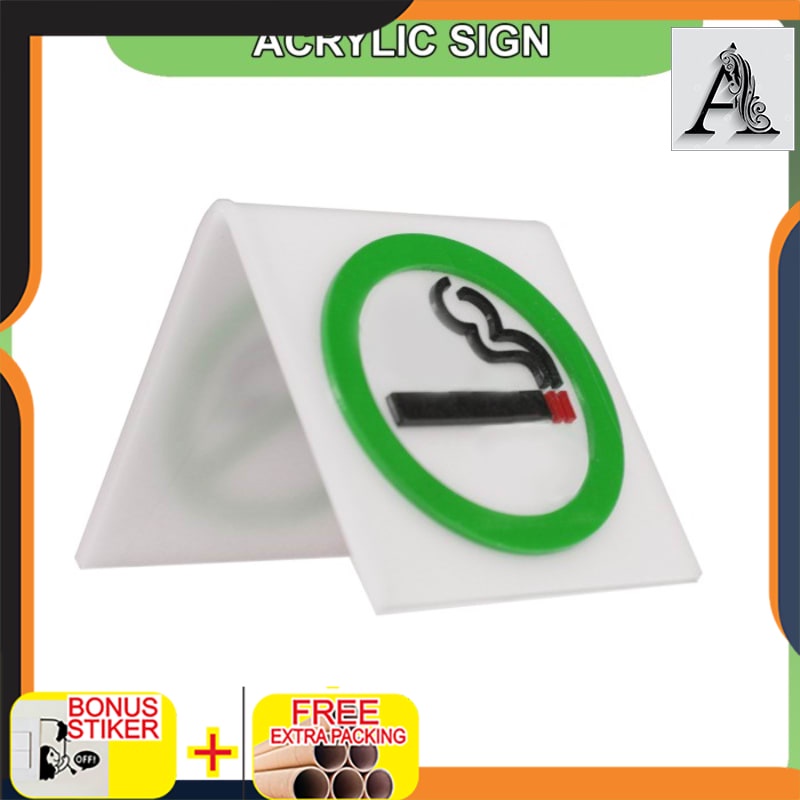 

Grosir Tanda Area Merokok Smoking Area Acrylic/Akrilik - Putih
