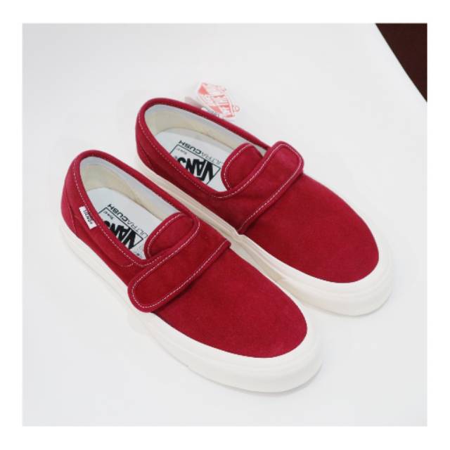 vans slip on 47 v dx red