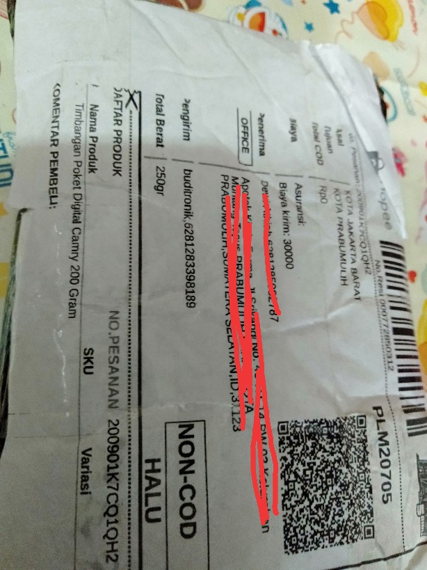 Timbangan Poket Digital Camry 200 Gram