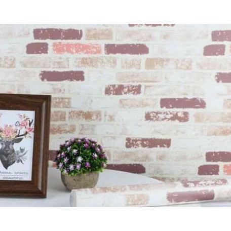 Dijual Wallpaper Stiker Uk 45Cmx10M | A2109 Bata Ungu Kombinasi Pastel Hemat