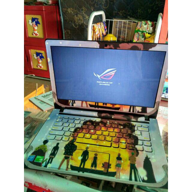 Original Garskin Laptop Full Body Lenovo Ideapad 110-14ST Motif One Piece - Free Custom Gambar