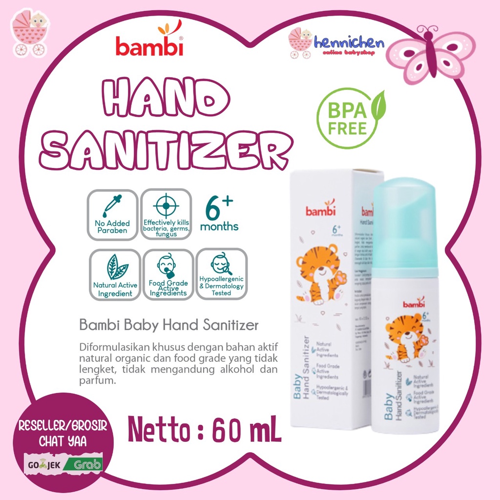 PROMO DISC 50 % Bambi Baby Hand Sanitizer 60mL