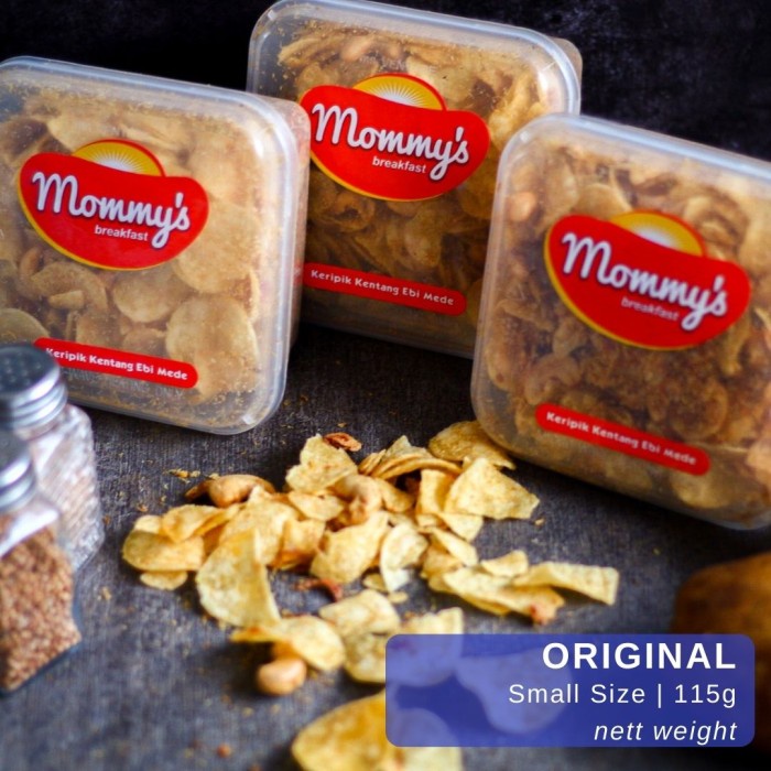 

KRIPIK KENTANG EBI MEDE GROSIR MOMMYS KERIPIK KENTANG EBI POTATO CHIPS - Small 115g, Original