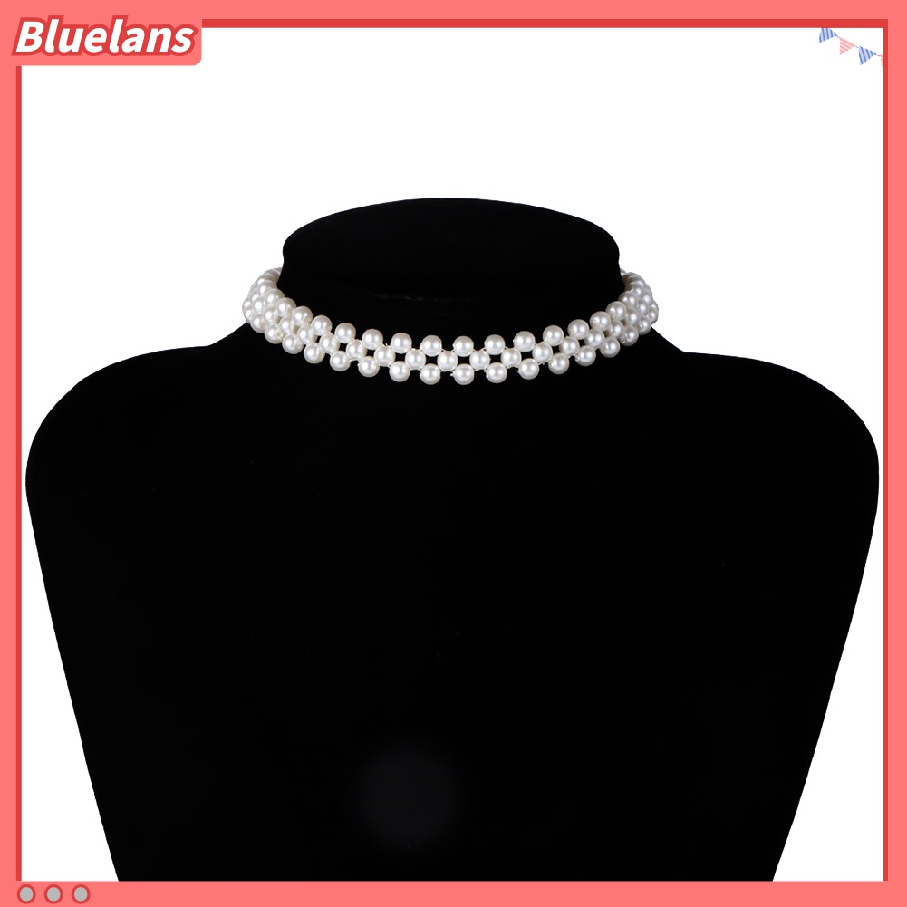 Kalung Choker Mutiara Imitasi Gaya Elegan Untuk Wanita