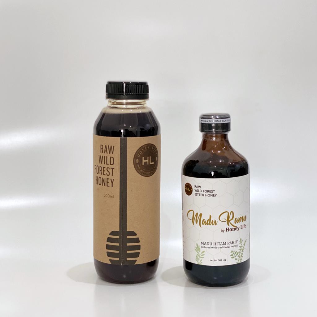 HL - Madu Honey Life 500Ml & Madu Ramu 300Ml (Bundle) Honey Life