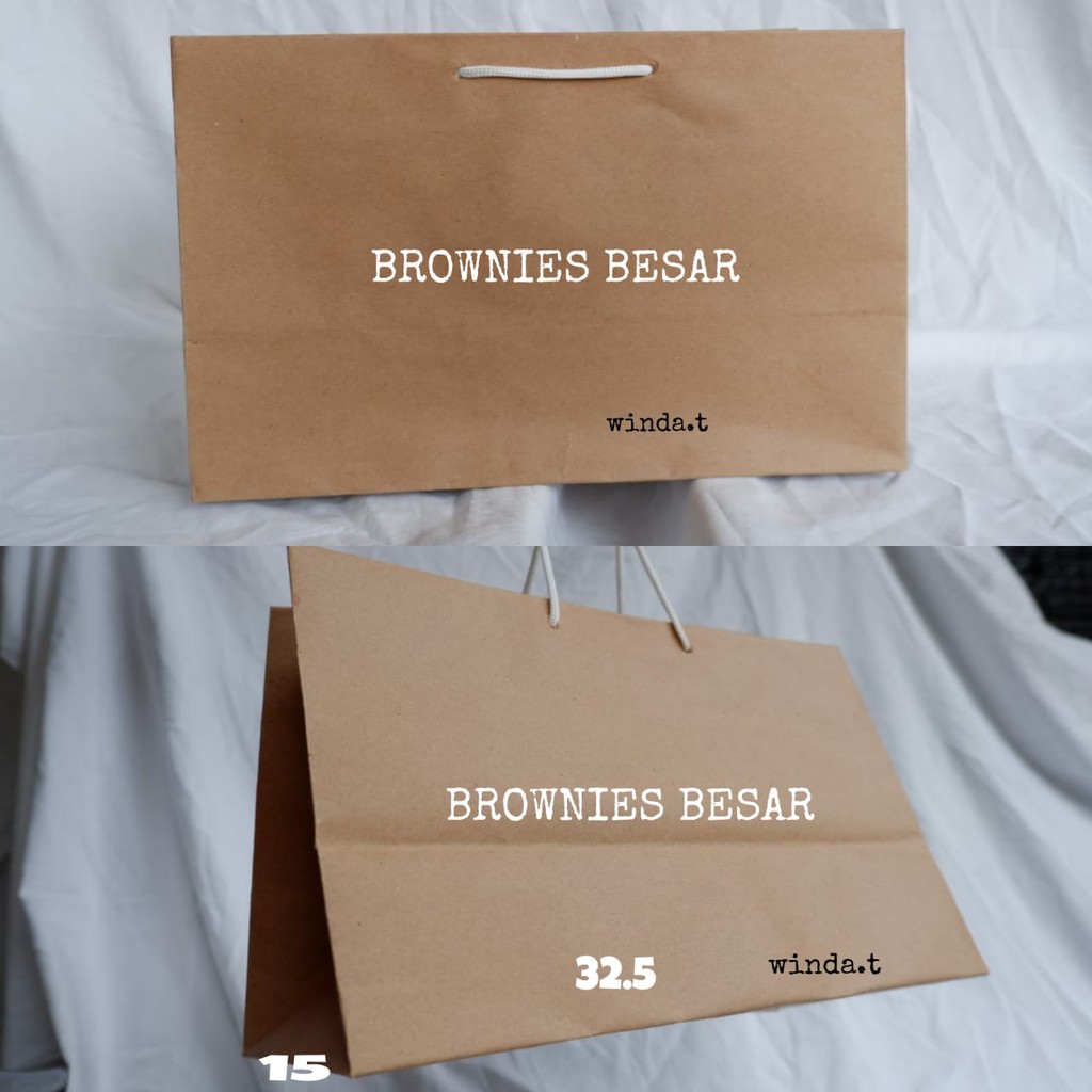 

PAPER BAG POLOS / PAPERBAG MURAH / BROWNIES BESAR / PAPERBAG COKLAT / PAPERBAG CRAFT