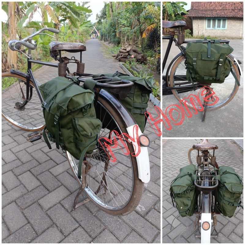 Tas Sepeda Onthel Kuno Samping