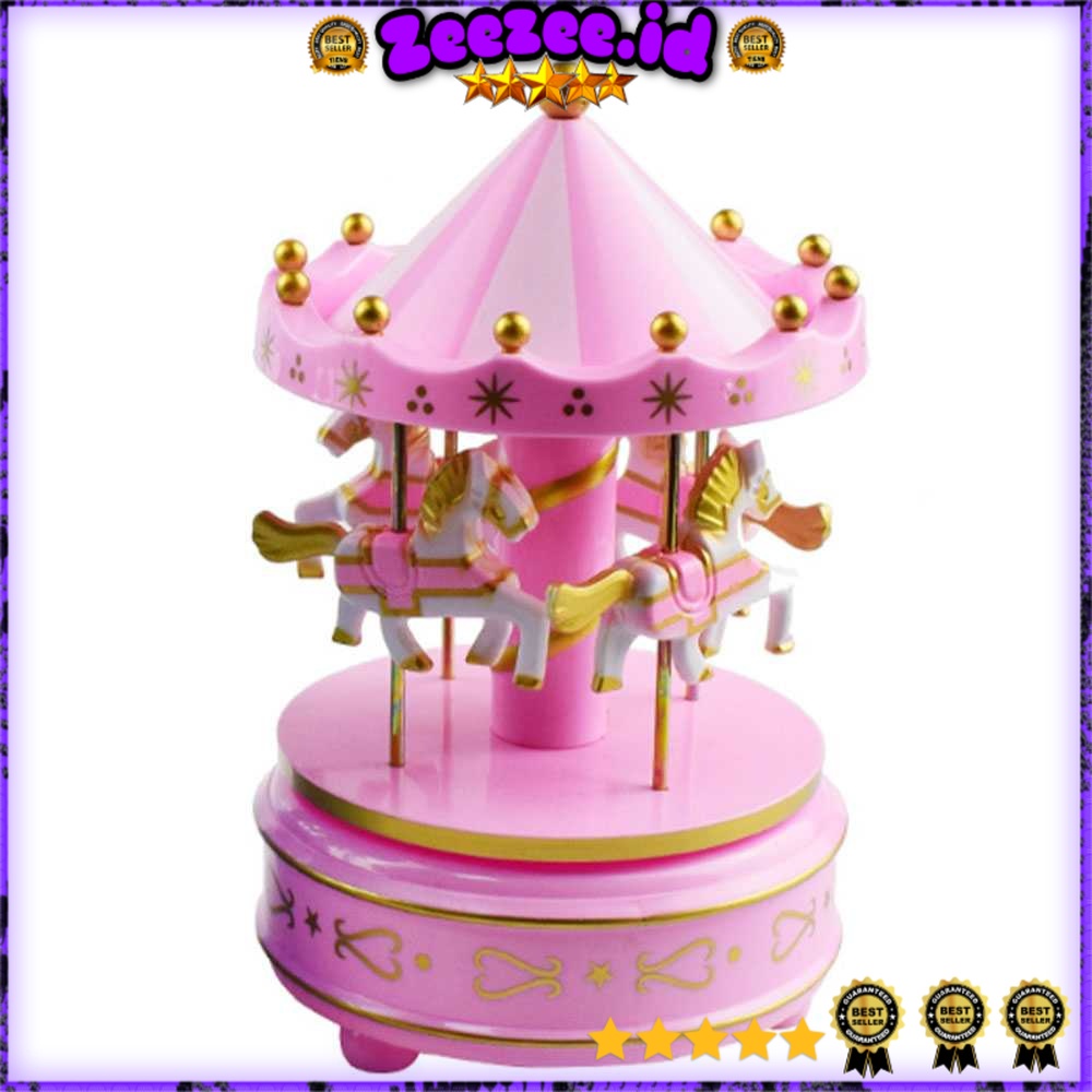 Kotak Musik Merry Go Round Musical Box Carousel HDYYH