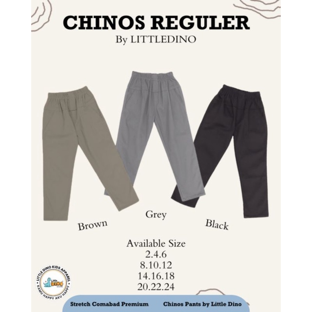 Celana Chinos Panjang Anak Usia 8-16 Tahun Celana Panjang Anak Bahan Kain Katun Twill Mona Celana Ba