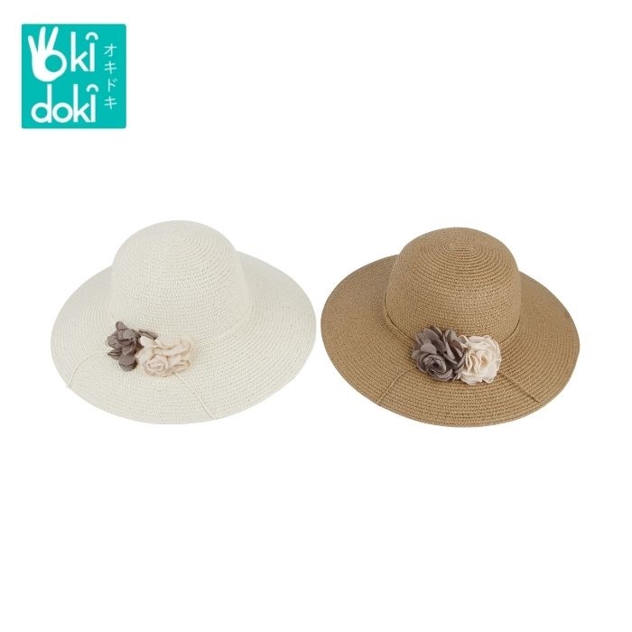OKIDOKI Women Hat Weaving Cap Mz-4 Sw - Floppy Cap - Topi Pantai Wanita