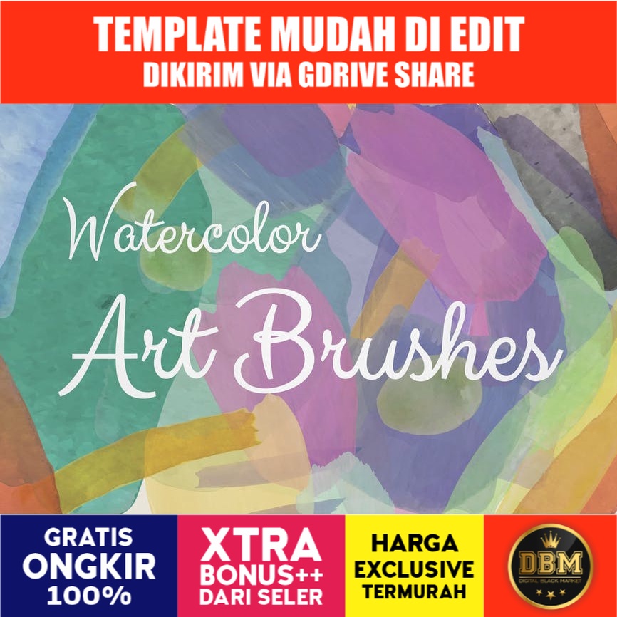 Watercolor - Illustrator Art Brushes