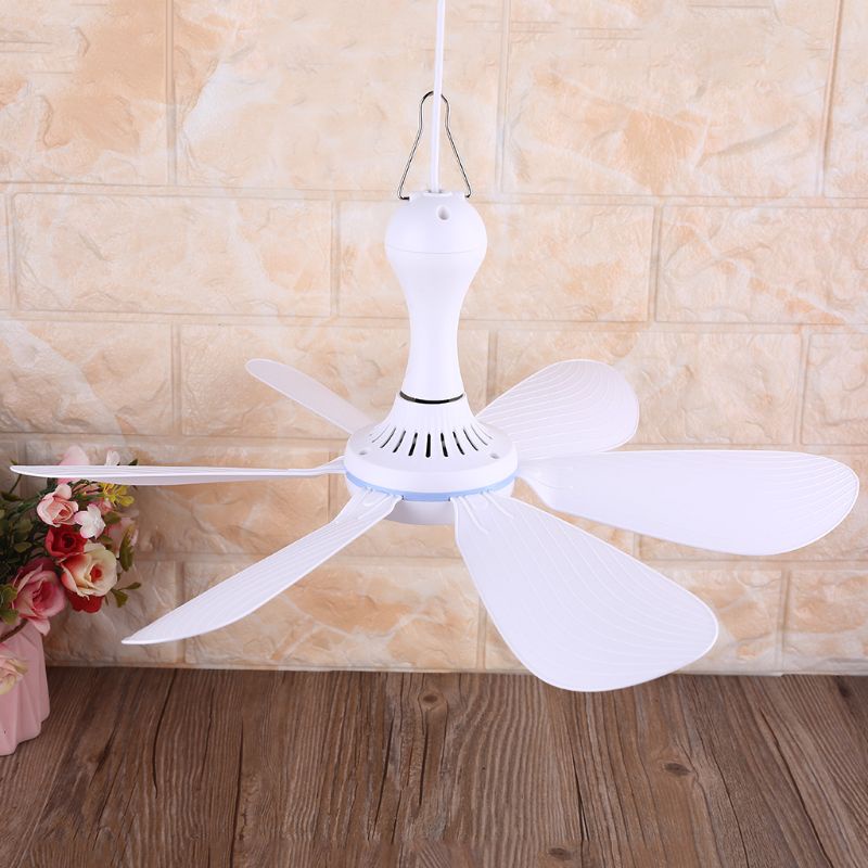 Cre Kipas Angin Plafon Mini Portable Gantung Personal Fan USB Listrik Mute Kipas Hemat Energi Angin Kamar Tidur Gazebo Fan Basemen