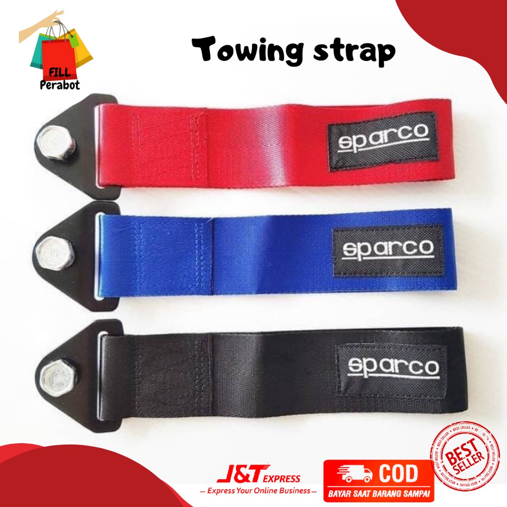 TOWING STRAP / TOWING MOBIL / TOWING STRAP MOBIL UNIVERSAL / JDM STYLE KAIN / DEREK MOBIL / AKSESORI