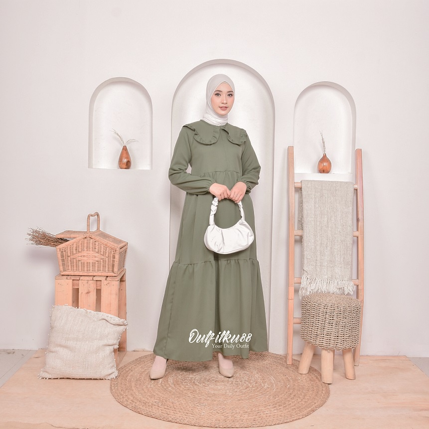 Gamis Polos Kayla Dress