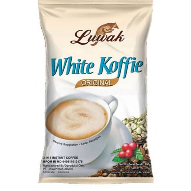 

kopi luwak white coffee sachet 10 X 20g / Kopi Luwak 10 Sachet