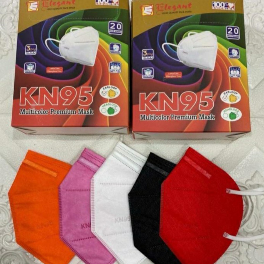 Masker KN95 Elegant kemenkes masker Elegant multi colour