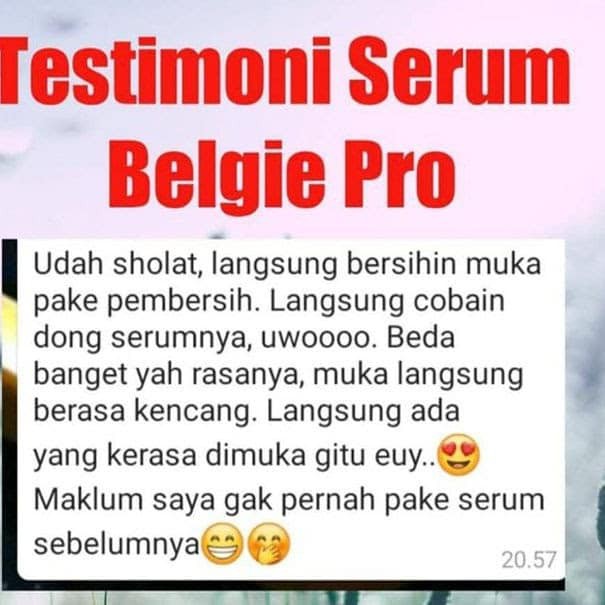 Belgie Pro Serum Original Facial Serum 10ML BONUS BELGIE WASH Anti Aging Ekstrak Propolis Sentuhan Eropa