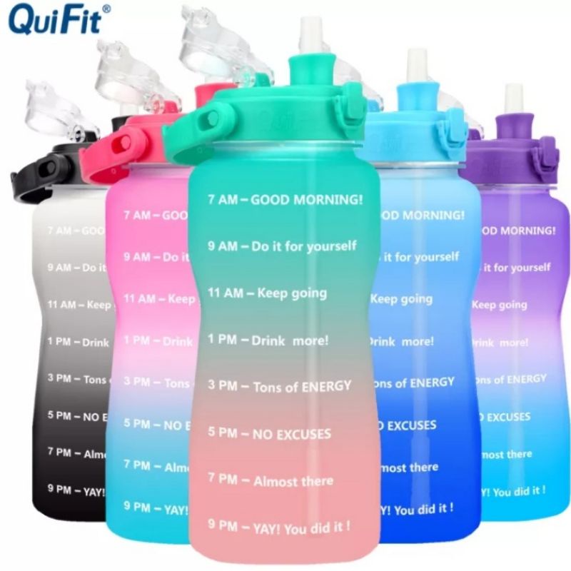QUIFIT TERMURAH botol air minum 64 oz 2 liter SEDOTAN
