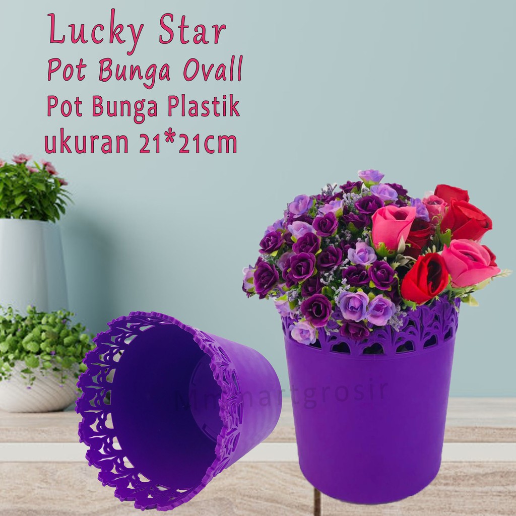 Lucky Star / Pot Bunga Oval / Pot bunga / No.5371