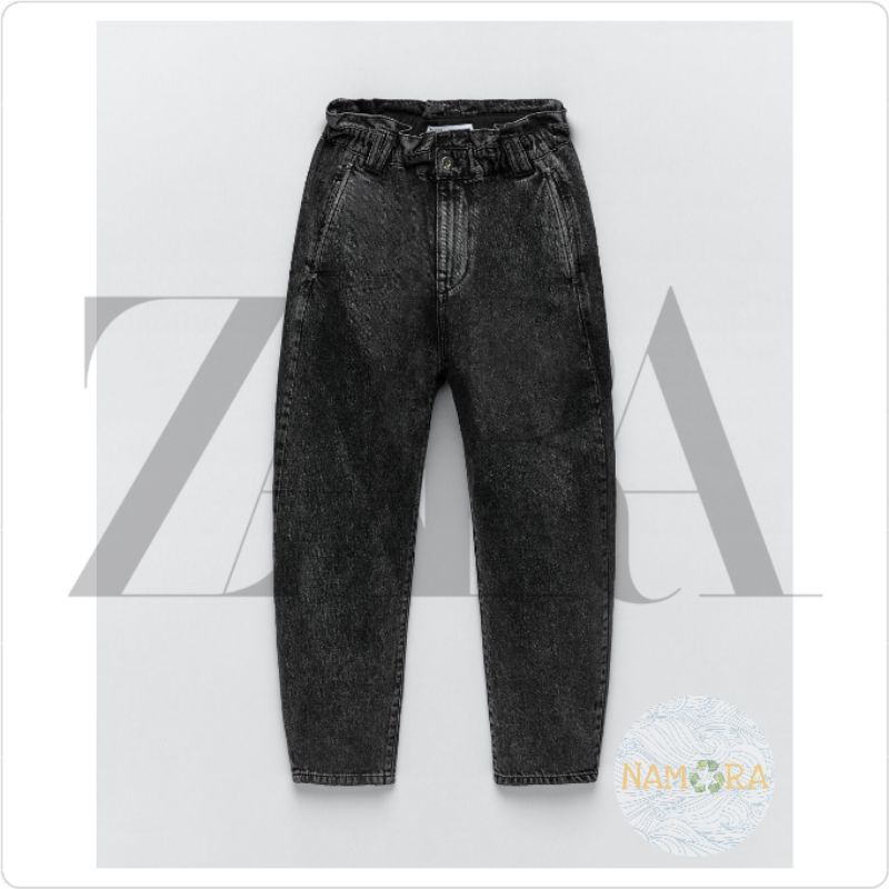 Zara Paperbag Baggy Jeans