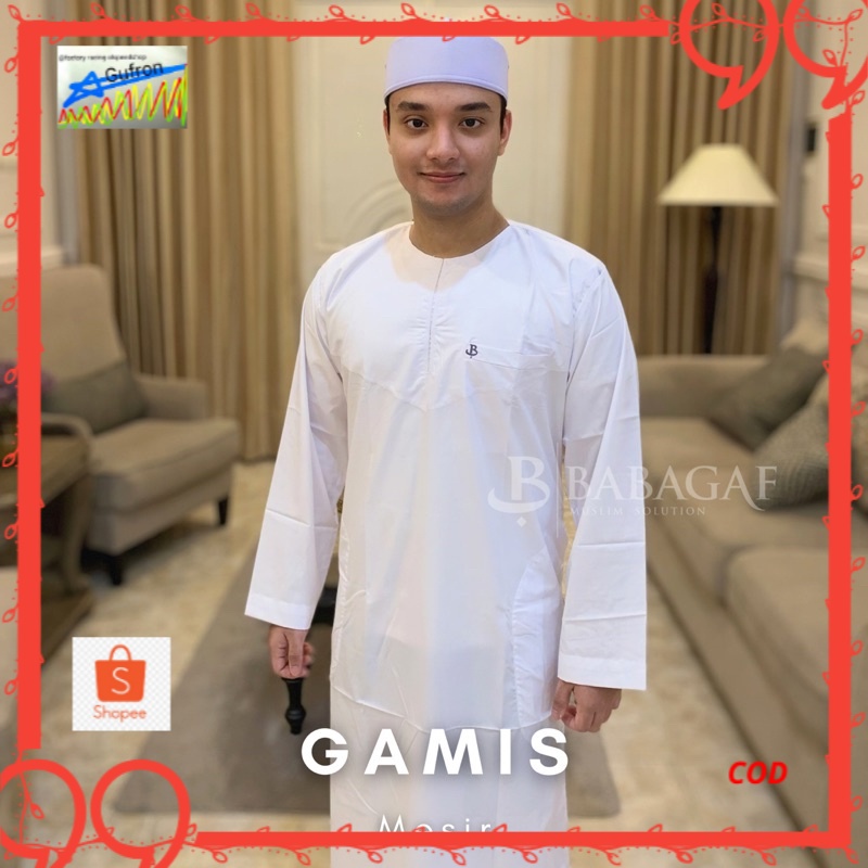 Gamis Mesir | Gamis Ikaf | Jubah Pria | Jubah Muslim Pria | Gamis Pria