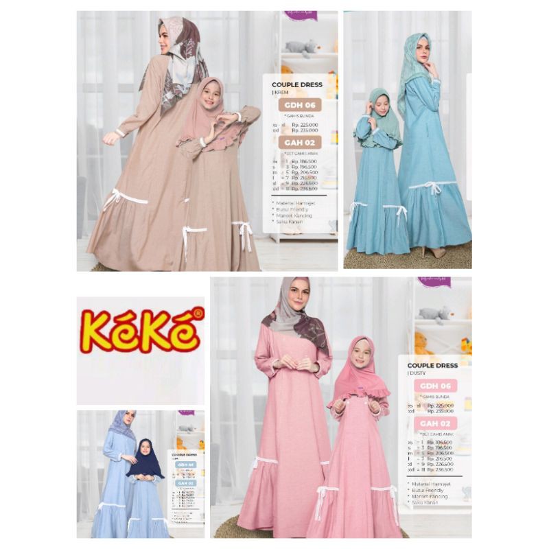 KEKE GAMIS COUPLE IBU DAN ANAK (GDH 06, GAH 02)