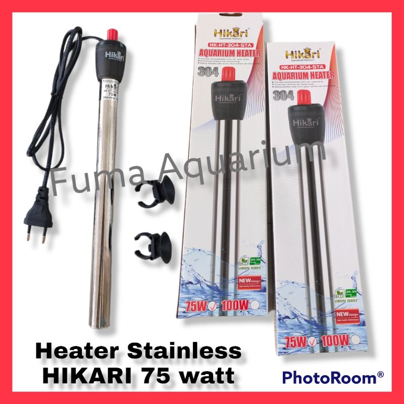 Heater HIKARI HK-HT-304-STA 75 Watt Pemanas Penghangat Air Aquarium Otomatis