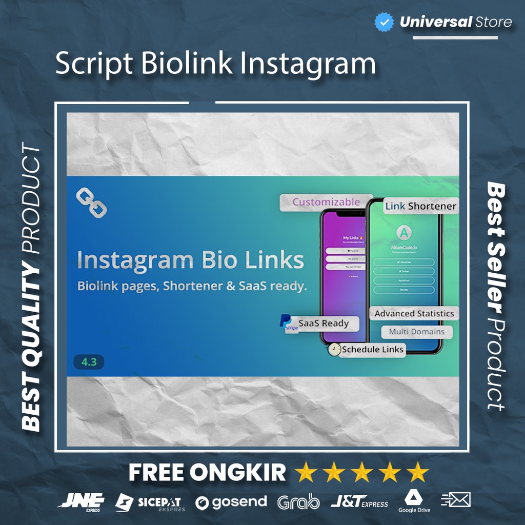 Paket Script Biolink Social Media Script Mirip Linktree Full Version Terbaru Premium Pro Plus