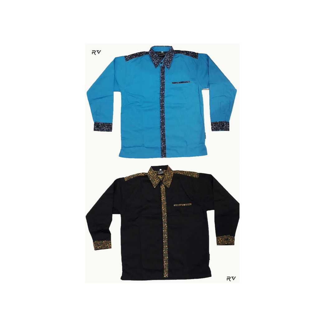 Enzino Kemeja seragam kerja lengan panjang batik (EPB02-L/S)