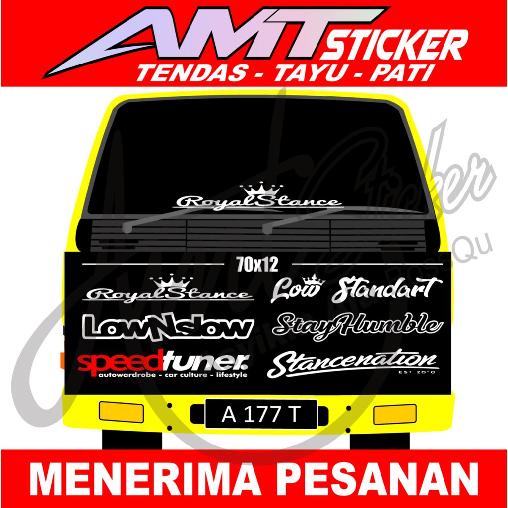 Cutting/Decal Stiker Kaca Depan Truk - Stiker Kaca Depan Bawah - Stiker Kaca Truk