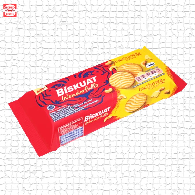 

Biskuit Biskuat Wonderfulls Cashew & Butter 1 Pack 84 gr