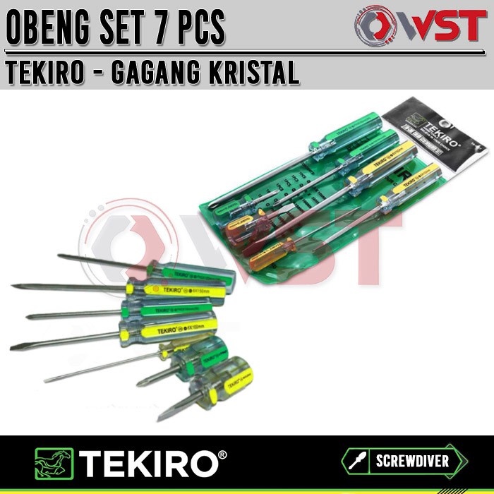 Tekiro Obeng Kristal Set 7 pcs