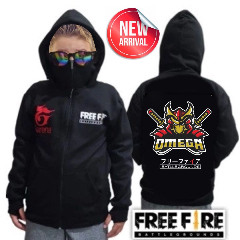 Hoodie PUBG free fire anak laki laki bahan freefire merk FF