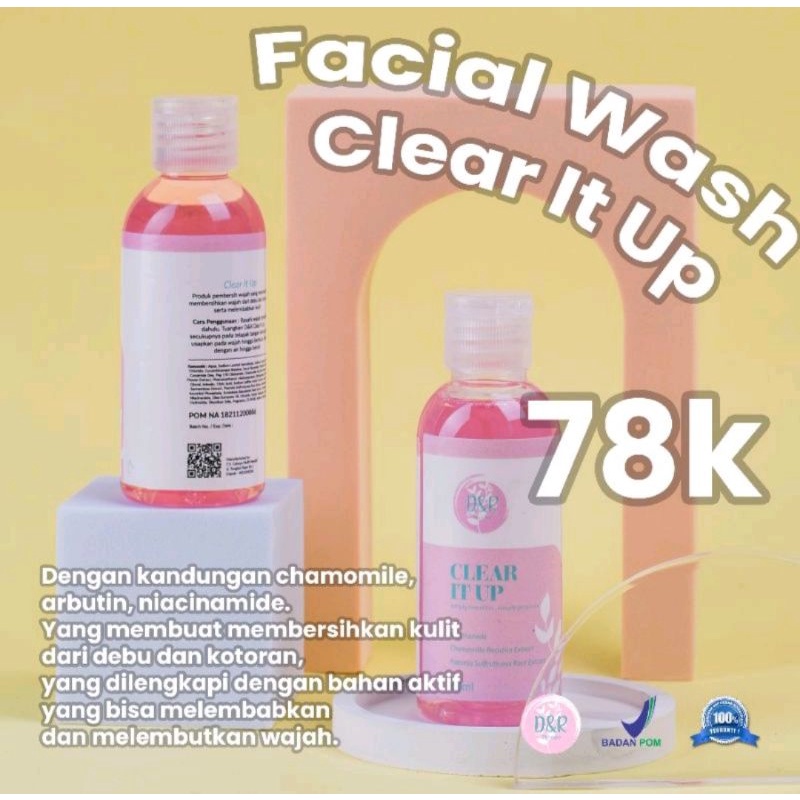 DnR skincare Clear It Up (Sabun Muka)