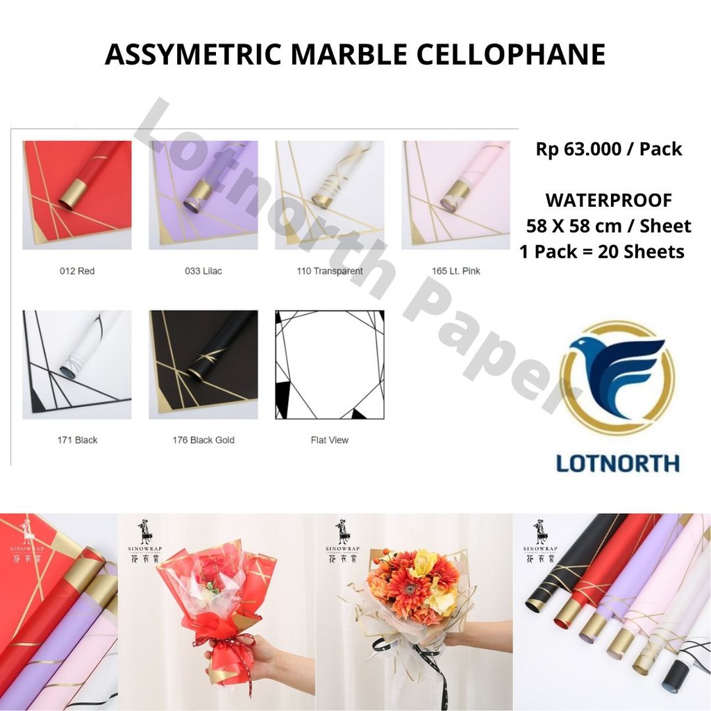 

ASSYMETRIC MARBLE CELLOPHANE | CELLOPHANE MOTIF MARMER