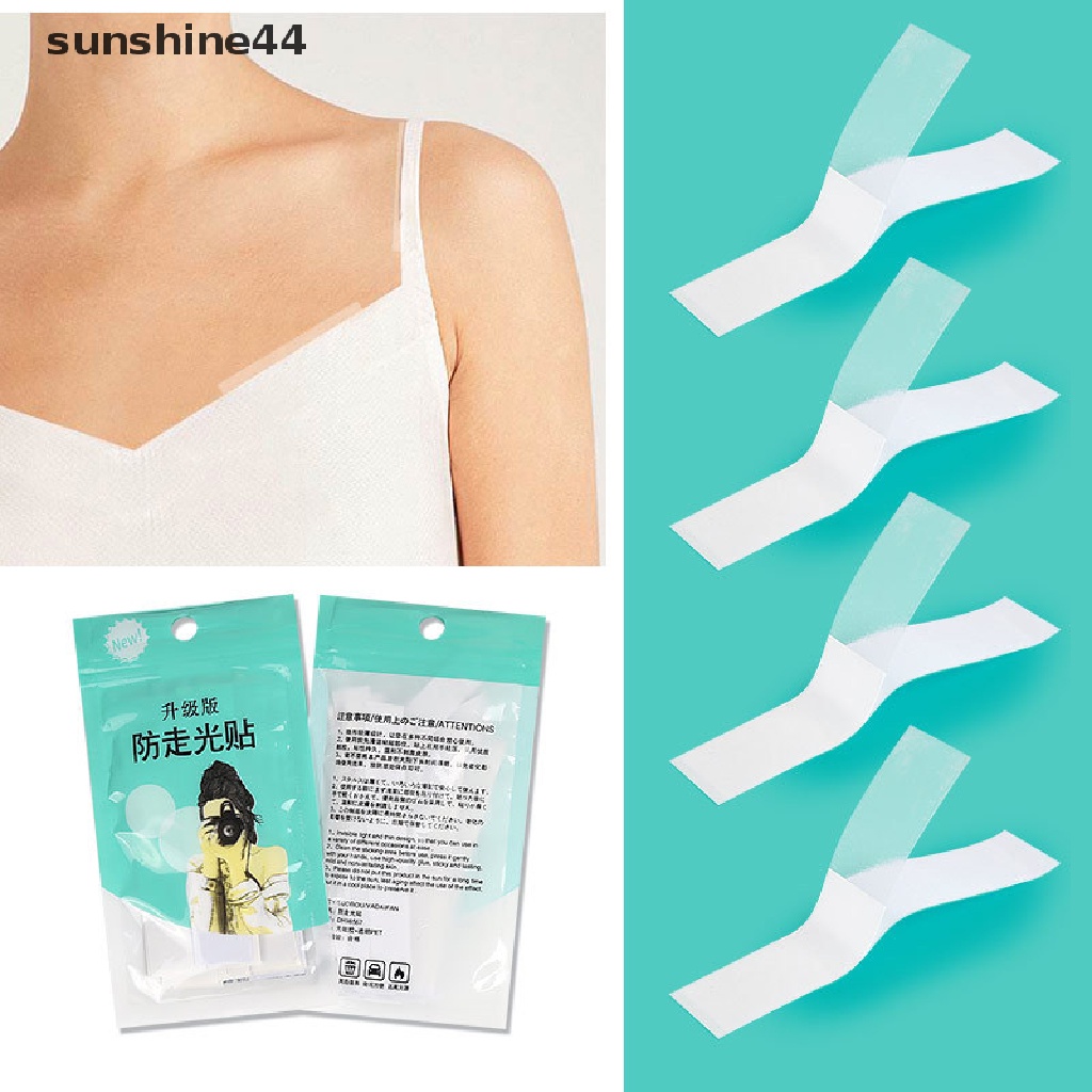 Sunshine 36Pcs Stiker Tape Perekat Dua Sisi Transparan Anti Meledak Untuk Dress / Tubuh