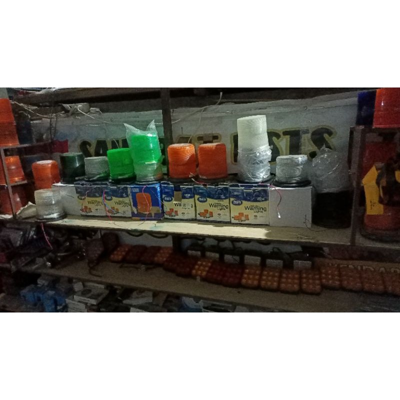 rotary blitz precco 12-24v kualitas tambang seri H/D (sekali kedip)kaca warna putih