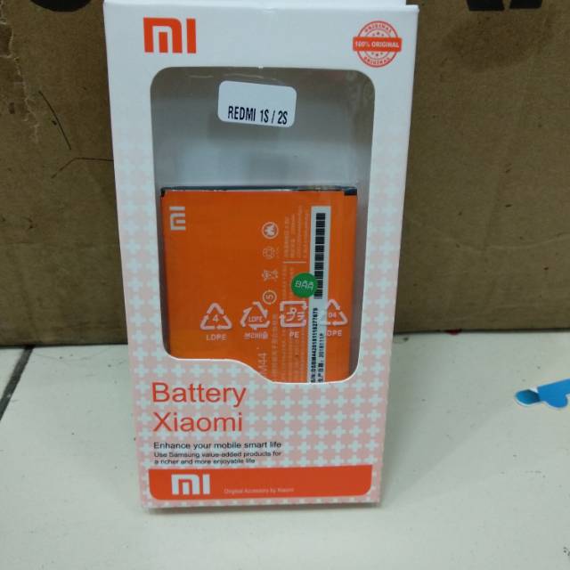 Baterai ori xiaomi redmi 1S/2S BM44 batu baterai ori xiaomi redmi 1S/2S