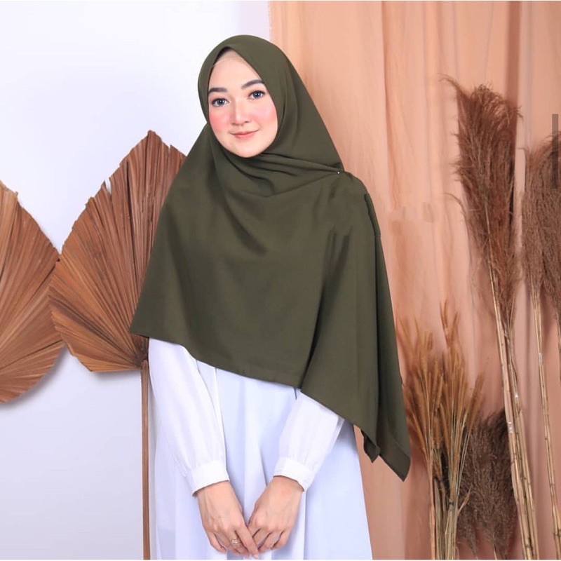 Jilbab Segi Empat Syari 130x130 Diamond - Hijab Segiempat Jumbo